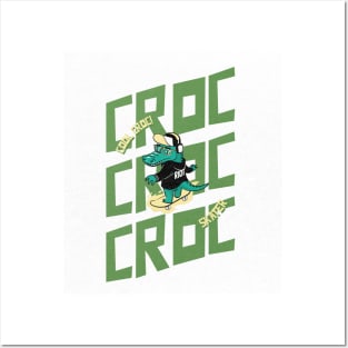 Cool Croc Skater Posters and Art